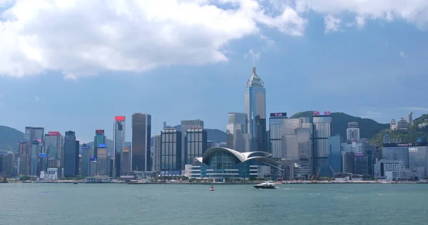 Victoria Harbor Hongkong Hongkong Maja 2018 Hong Kong Gród — Zdjęcie stockowe