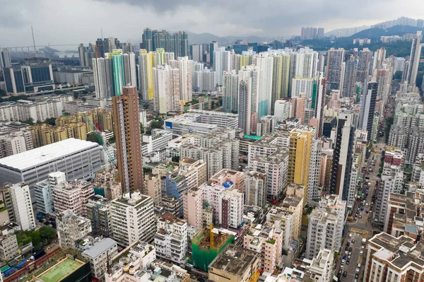 深水埗 2018 香港の繁華街 — ストック写真