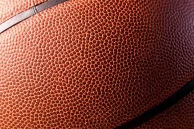 Turuncu basketbol ten yakın çekim