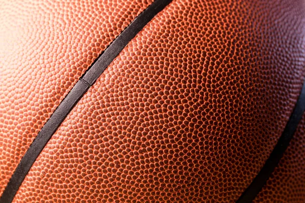 Basketball Skin Texture Close — Stock Photo, Image