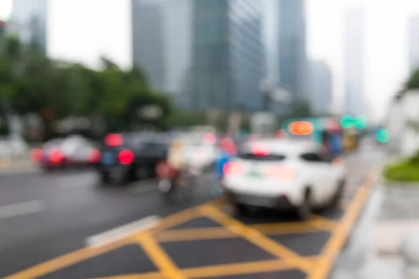 Bokeh Blick Auf Die Stadtstraße — Stockfoto