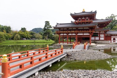 Kyoto, Japonya - 04 Ekim, 2016: Japonca tapınak Byodo