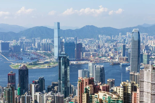 Піку Вікторія Гонконг Червня 2016 Hong Kong Орієнтир — стокове фото