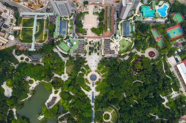 Вид Зверху Міський Міський Парк — стокове фото