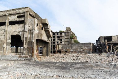 Nagasaki City terk edilmiş Gunkanjima 