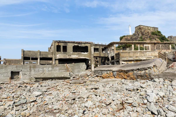 Gunkanjima Abandonada Nagasaki — Foto de Stock