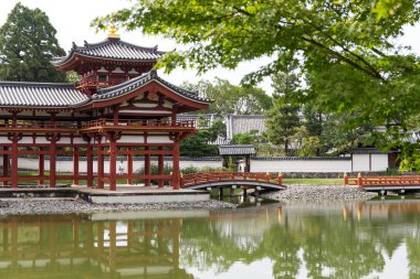 Kyoto, Japonya - 04 Ekim, 2016: güzel Kyoto Byodo içinde tapınak