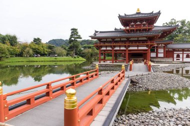 Kyoto, Japonya - 04 Ekim, 2016: güzel Kyoto Byodo içinde tapınak
