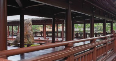 Diamond Hill, Hong Kong - 21 Nisan, 2018: Chi Lin Nunnery, Çin mimarisi 