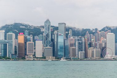 Tsim Sha Tsui, Hong Kong - 17 Ağustos, 2018: Hong Kong şehir