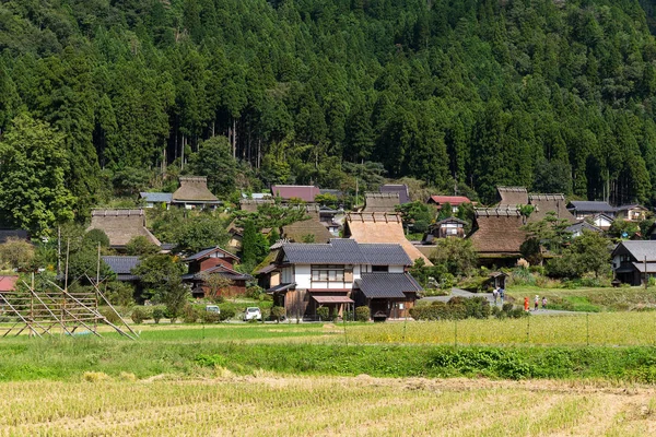 Japonês Tradicional Aldeia Velha Miyama — Fotografia de Stock