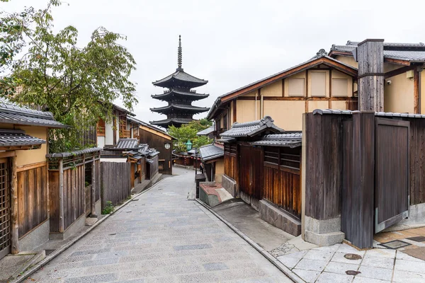 Kjóto Japonsko Říjen 2016 Tradiční Japonské Pouliční Yasaka Pagoda Městě — Stock fotografie