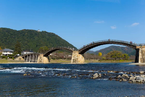 Ιαπωνικά Kintai Γέφυρα Προβολή — Φωτογραφία Αρχείου