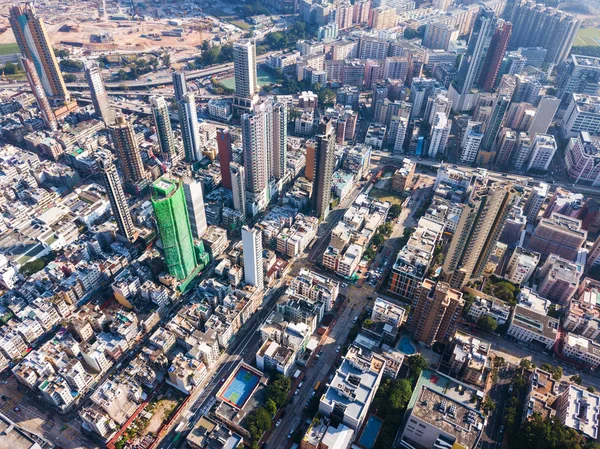 香港市の空中風景 — ストック写真