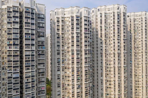 Arquitetura Edifícios Residenciais Hong Kong — Fotografia de Stock