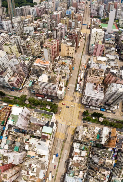 Vista Superior Del Centro Hong Kong — Foto de Stock