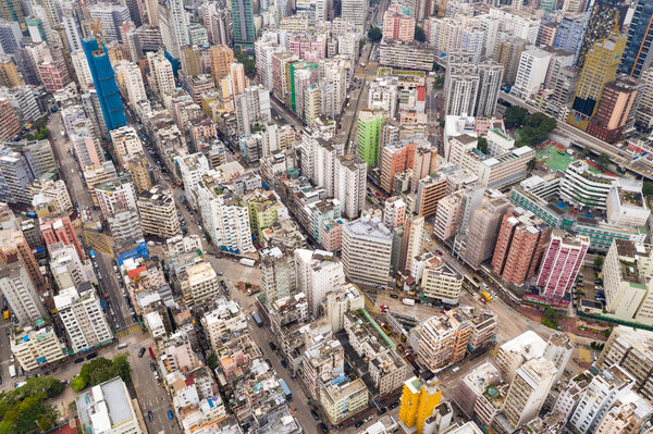 Top view of Hong Kong residential