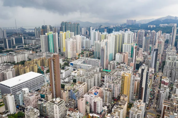 Aerial View Hong Kong City — Stock Photo, Image