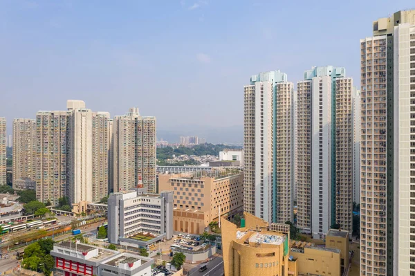 Tin Shui Wai Hong Kong Agosto 2018 Distrito Residencial Hong — Fotografia de Stock