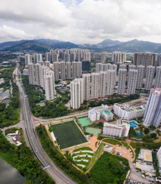 Tin Shui Wai, Hong Kong - 02 Eylül, 2018: Top kenti Hong Kong