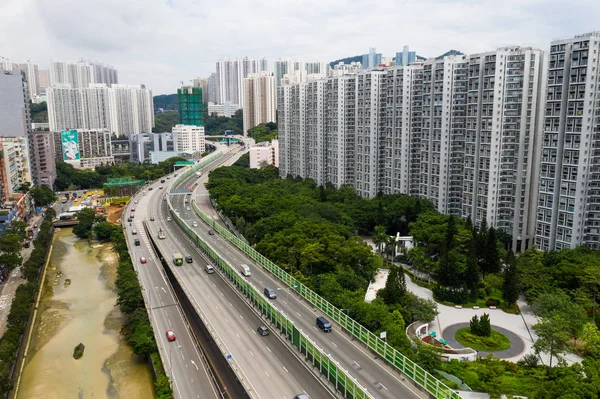 Kwun Tong Hong Kong Setembro 2018 Distrito Residencial Hong Kong — Fotografia de Stock