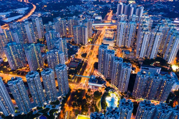 Tin Shui Wai Hong Kong September 2018 Ansicht Des Wohnhauses — Stockfoto