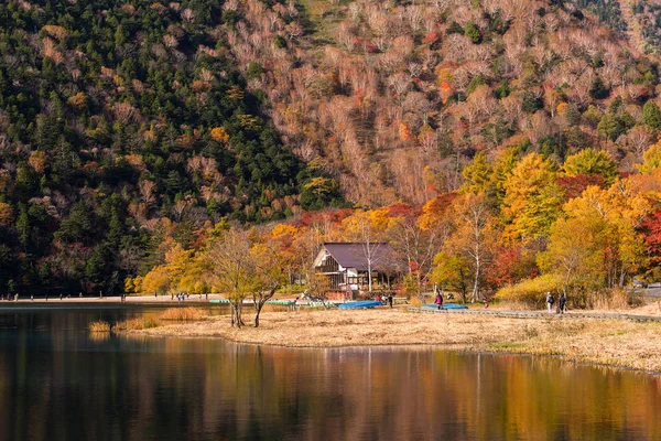 Autumn Nature Yuno Lake Nikko Japan — Stock Photo, Image