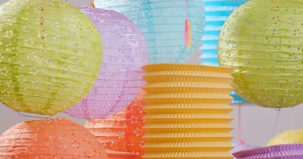 Colorful Chinese Lanterns Decoration — Stock Photo, Image