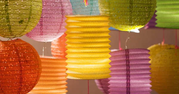 Lanternes Chinoises Traditionnelles Pour Fête Automne — Photo