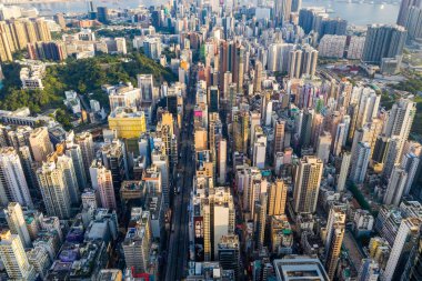 Mong Kok, Hong Kong 04 Eylül 2018:-Top Hong Kong kenti