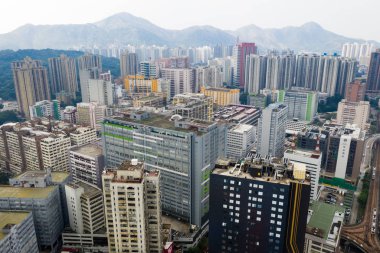 Tuen Mun, Hong Kong 09 Eylül 2018:-Hong Kong yerleşim bölgesi