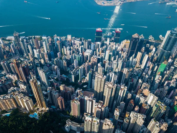 Victoria Peak Hong Kong Novembre 2017 Hong Kong Downtown — Foto Stock