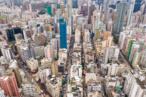 Fingované Shui Hong Kong Srpna 2018 Letecký Pohled Město Hong — Stock fotografie