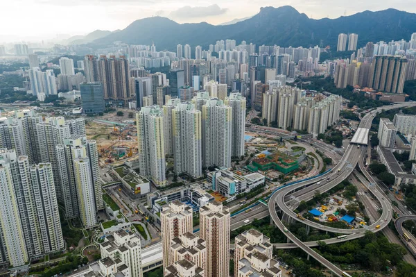Choi Hung, Hong Kong, 03 Eylül 2018:-Ana sayfa görünümü trafik Hong Kong