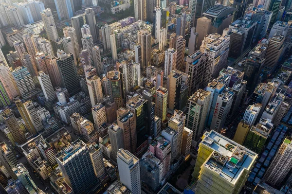 Mong Kok Hong Kong Septiembre 2018 Vista Aérea Ciudad Hong — Foto de Stock