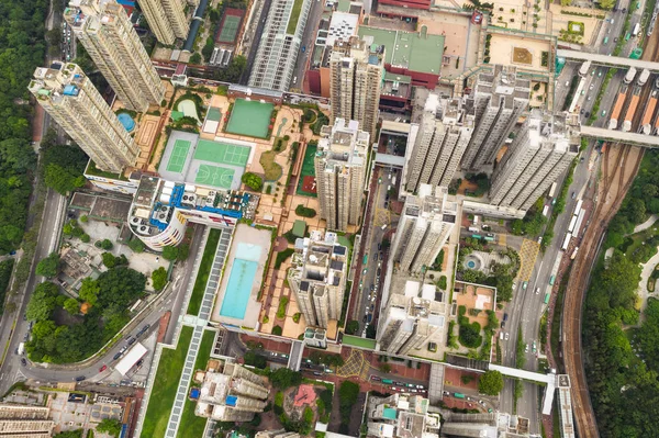 Tuen Mun Hong Kong Eylül 2018 Hong Kong Şehrinin Tepesi — Stok fotoğraf