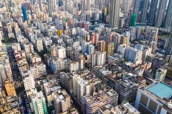 Sham Shui Hong Kong September 2018 Flygfoto Över Hong Kong — Stockfoto