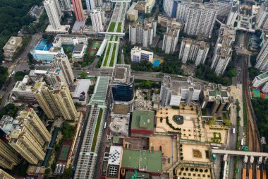Tuen Mun, Hong Kong, 09 Eylül 2018:-Hong Kong şehir