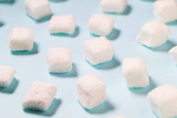 Marshmallow Blå Godis Närbild — Stockfoto