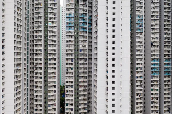 Residential Building Facade Hong Kong — Stock Photo, Image