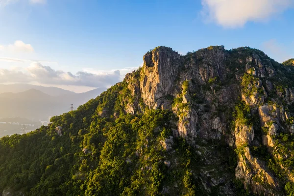 Montanha Lion Rock Sob Pôr Sol — Fotografia de Stock