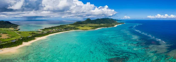 Letecký Pohled Tropické Laguny Ishigaki Island Japonsko — Stock fotografie