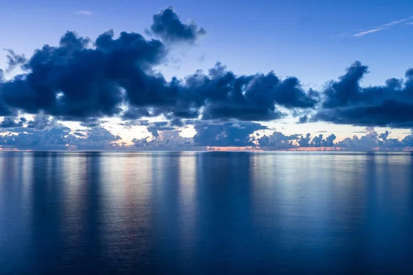 Belo Pôr Sol Vista Para Mar — Fotografia de Stock