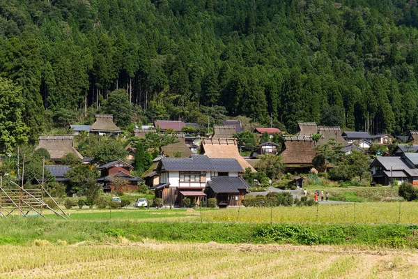 Japonês Tradicional Idade Casa Miyama Aldeia — Fotografia de Stock