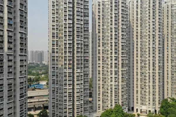 Fachada Construção Bairro Residencial — Fotografia de Stock