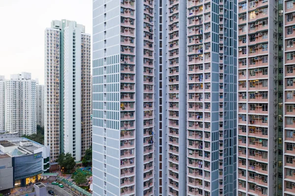 Fachada Construção Hong Kong Durante Dia — Fotografia de Stock