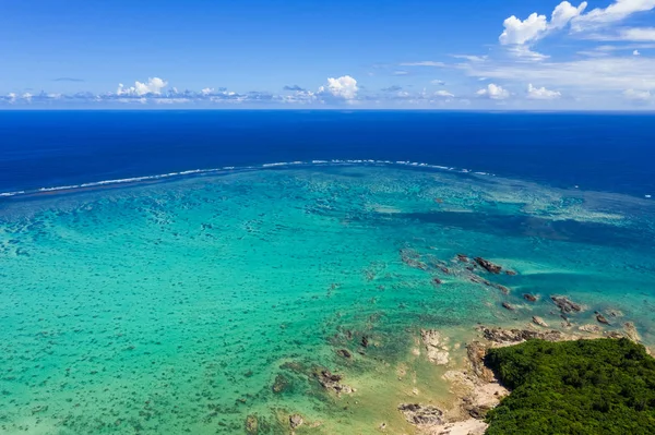 石垣島で海の上から見る — ストック写真