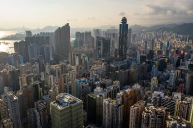 Mong kok, Hong Kong 04 Eylül 2018:-Top Hong Kong kenti 