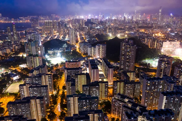 Wong Tai Sin Hong Kong Agosto 2018 Vista Superior Ciudad — Foto de Stock