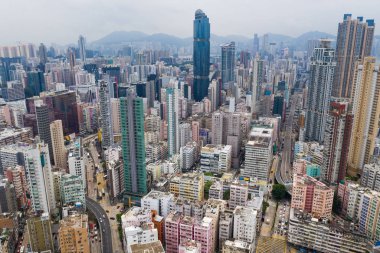 Mong Kok, Hong Kong, 28 Ağustos 2018:-Hong Kong şehir